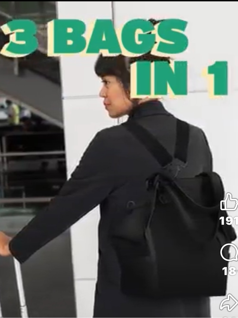 Big Travel Tote Convertible Backpack by Tiffany Tam